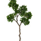 Green PVC Ginseng Ficus Tree W/ Flower Pot
