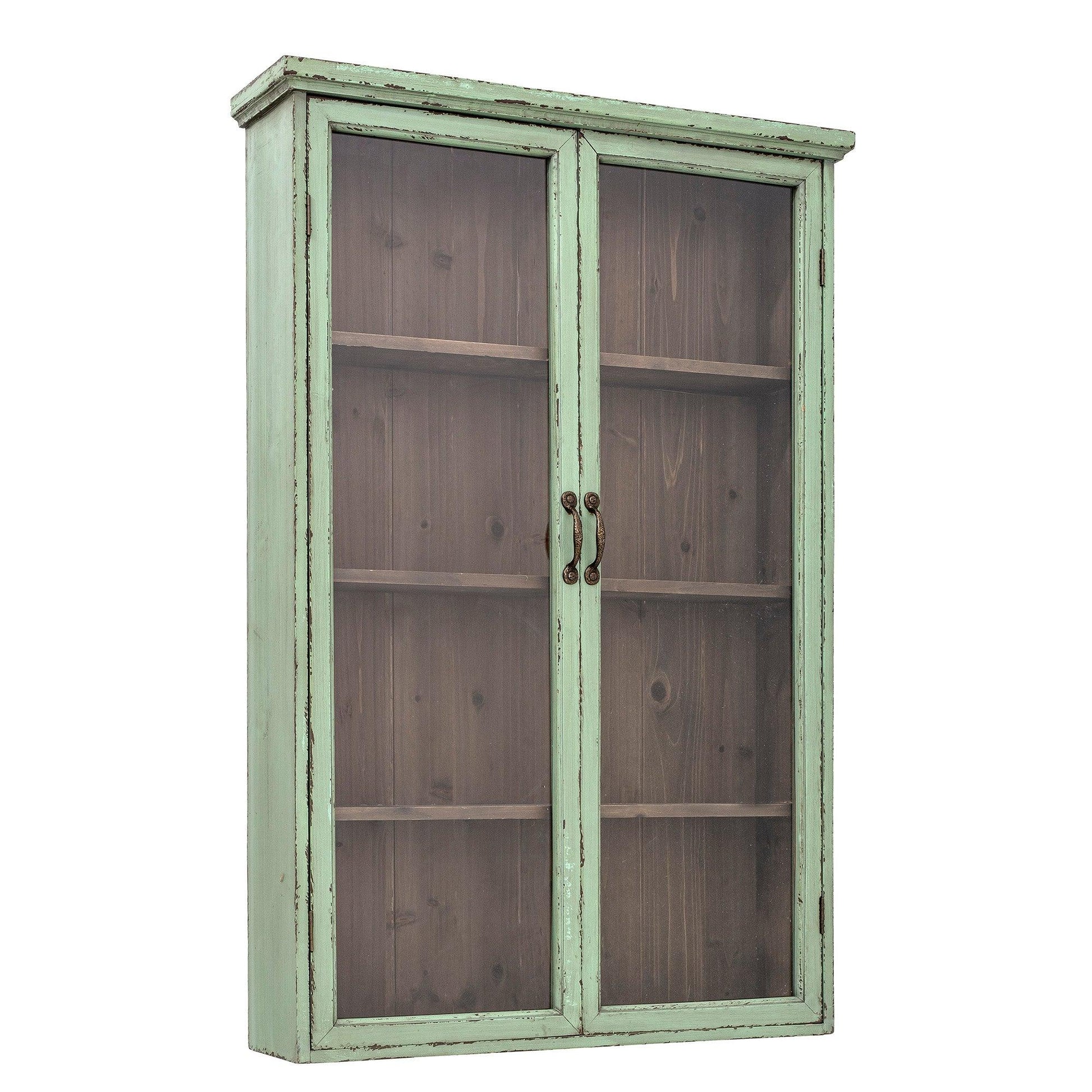 Green Wood Cabinet
