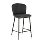 Grey Fabric Barstool