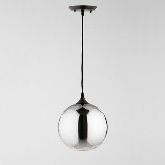Grey Glass Ceiling Lamp