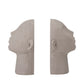 Grey PVC Bookend Set (x2)