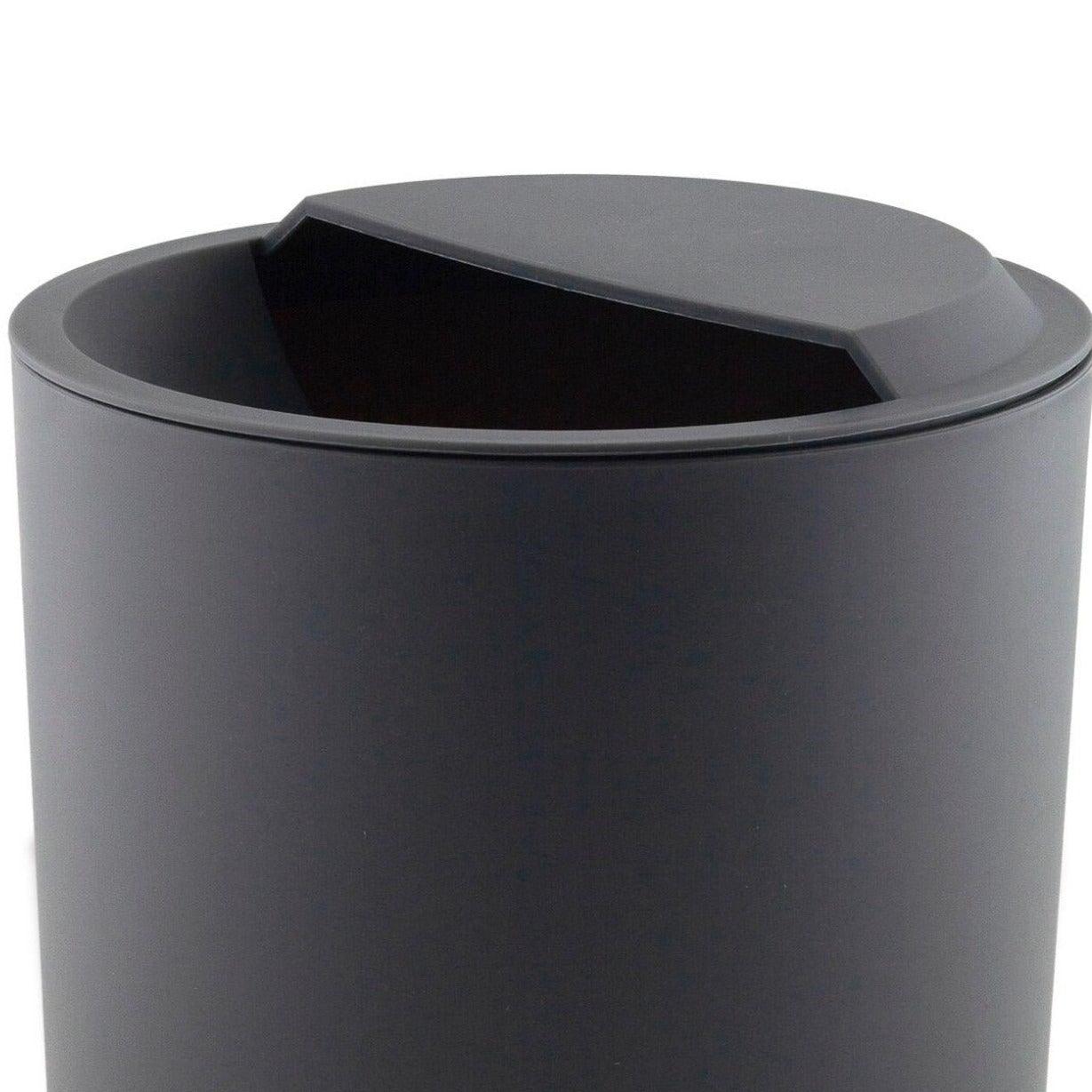 Grey PVC Wastepaper Basket