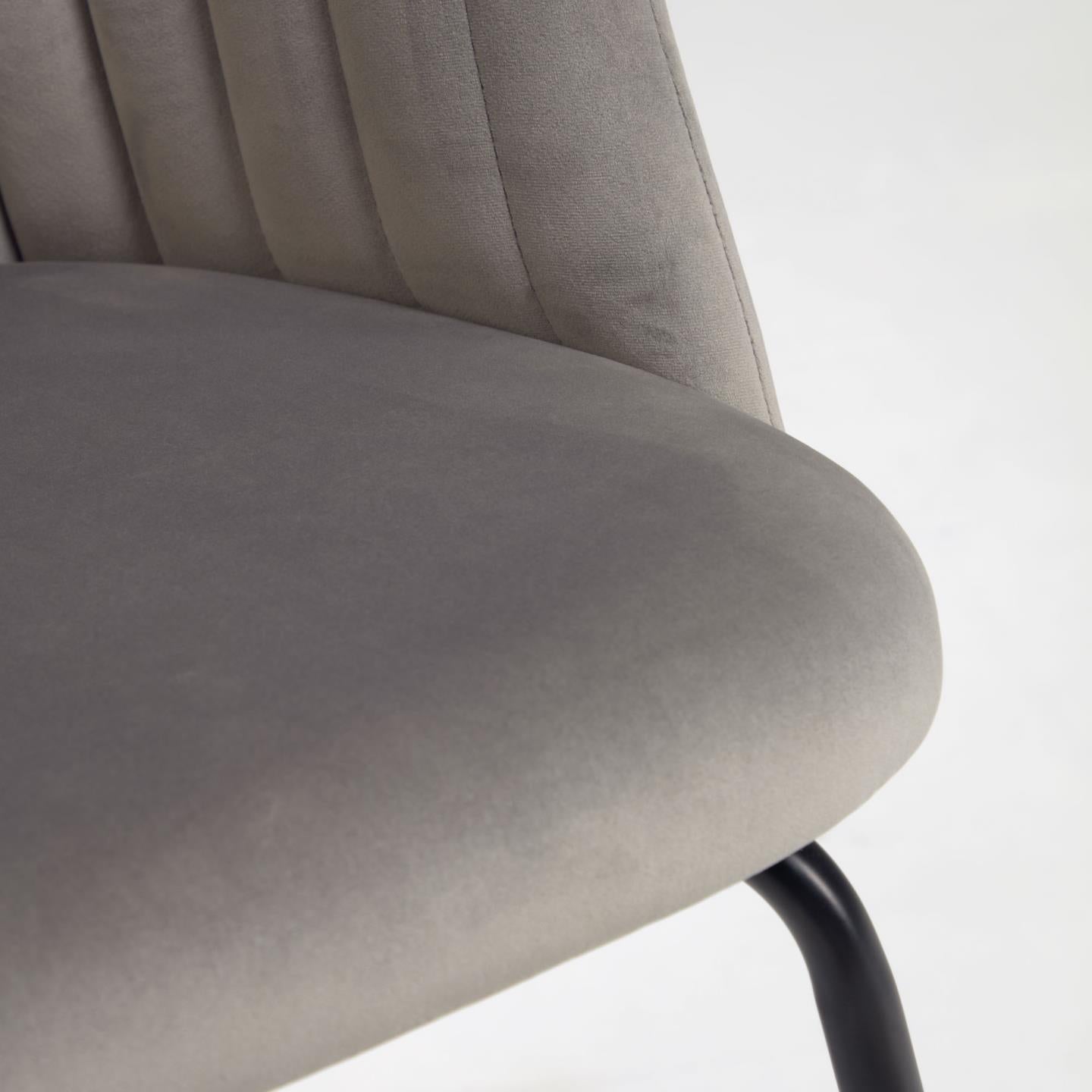 Grey Velour Chair