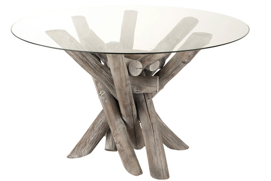 Grey Wood Dining Table
