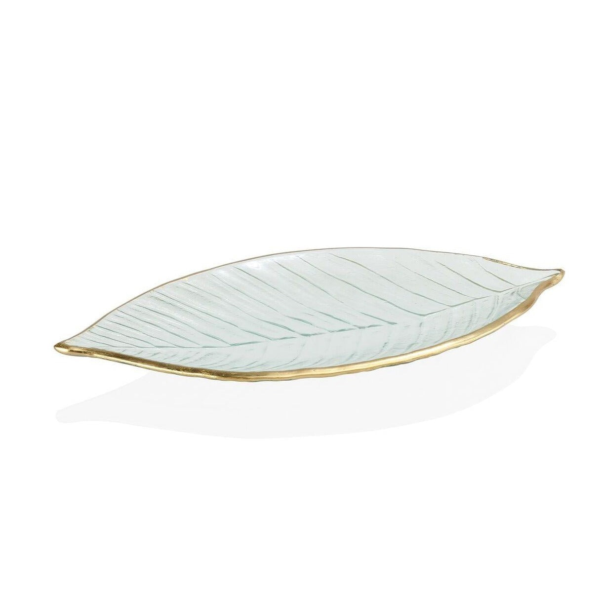 Handmade Glass Leaf Plate