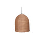 Rustic Rattan Ceiling Lamp Bell