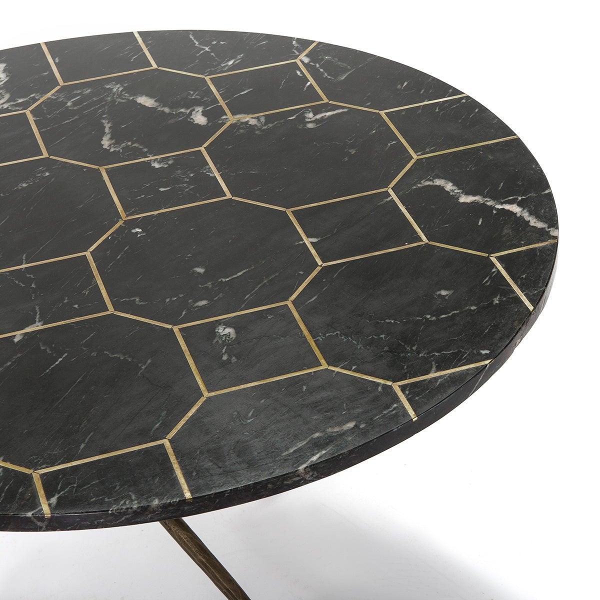 Marble Coffee Table W/Gold