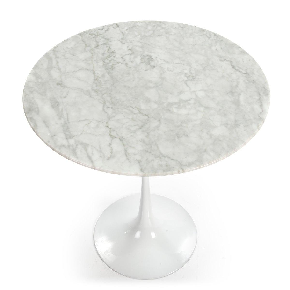 Marble Side Table W/Acrylic