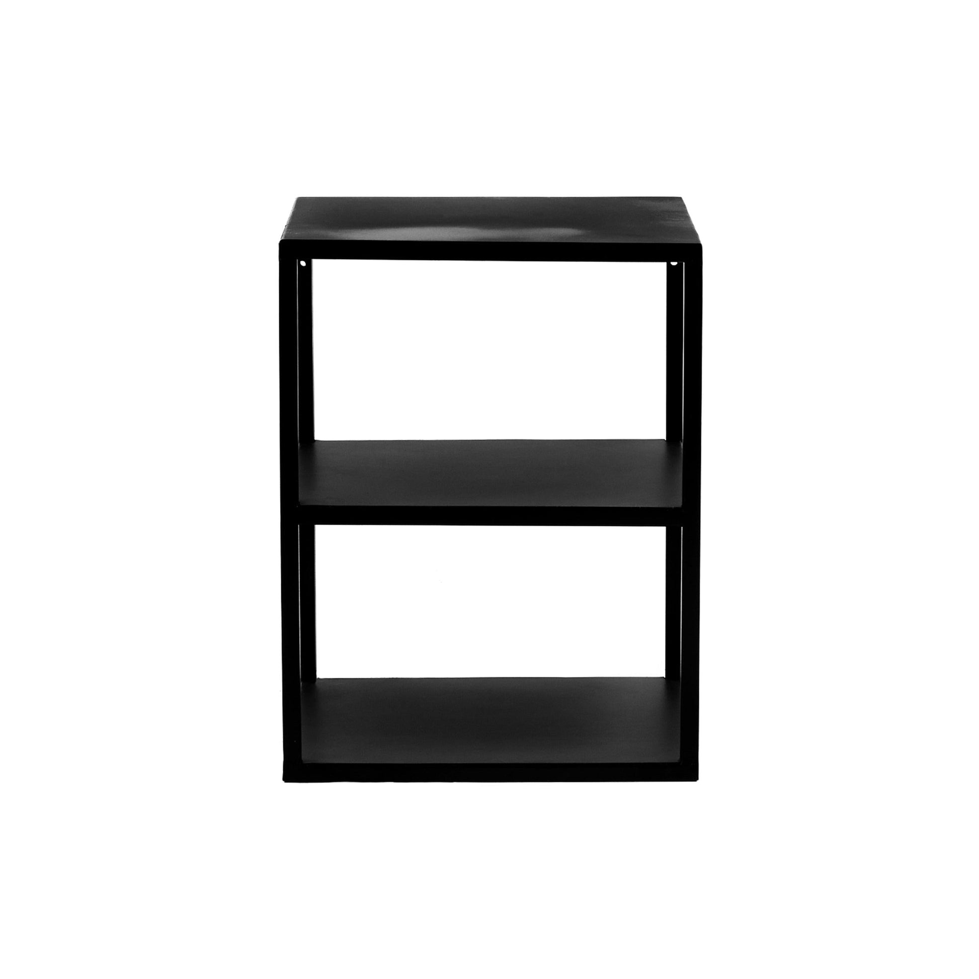 Metal Side Table W/Shelves