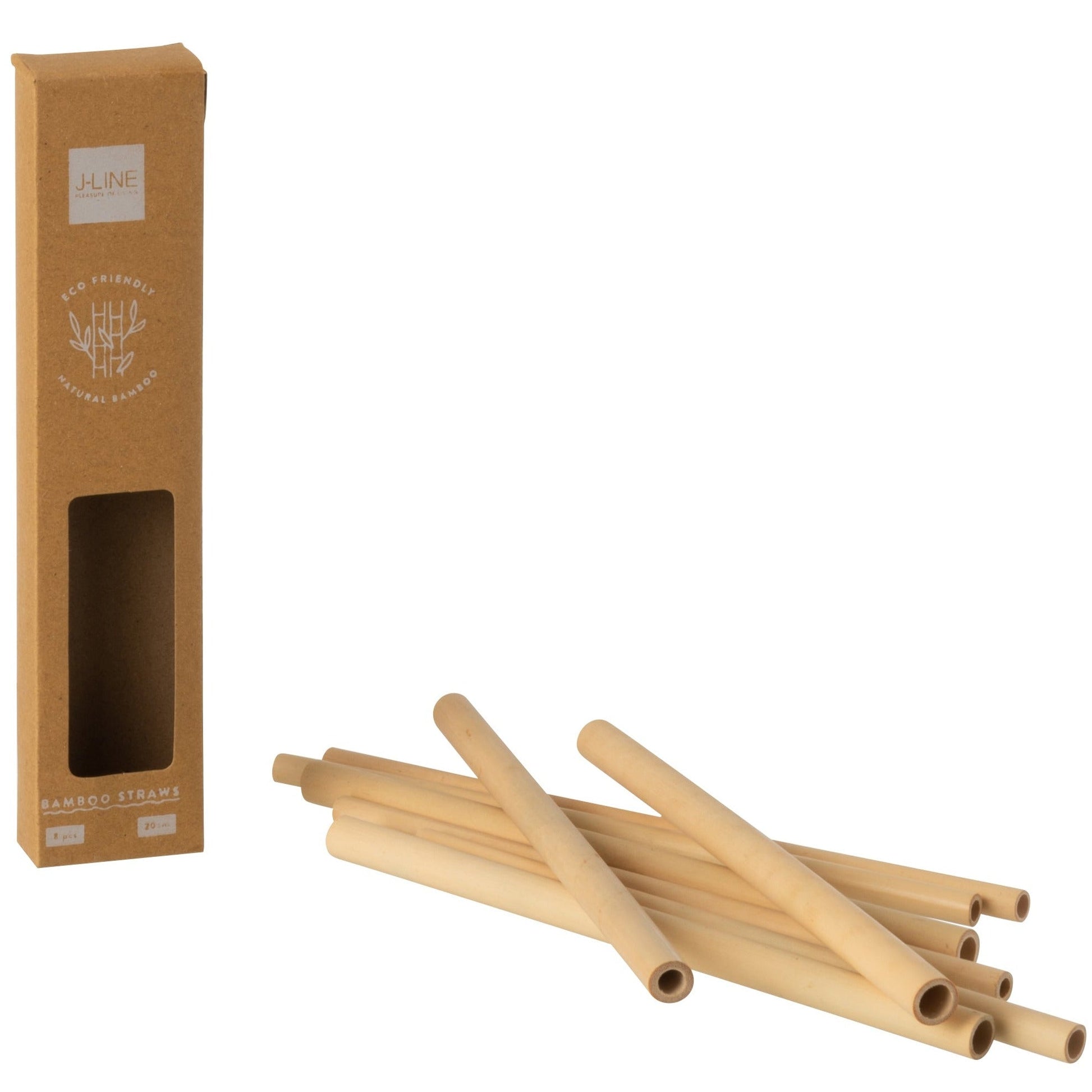 Bamboo Straws Set (x6)