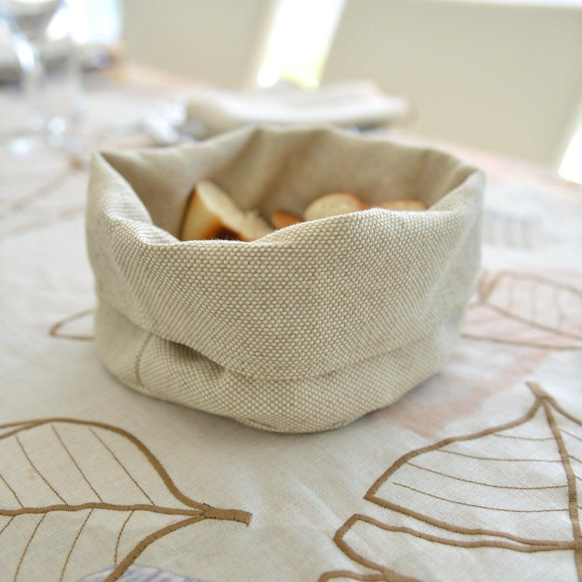 Nature Linen Bread Basket
