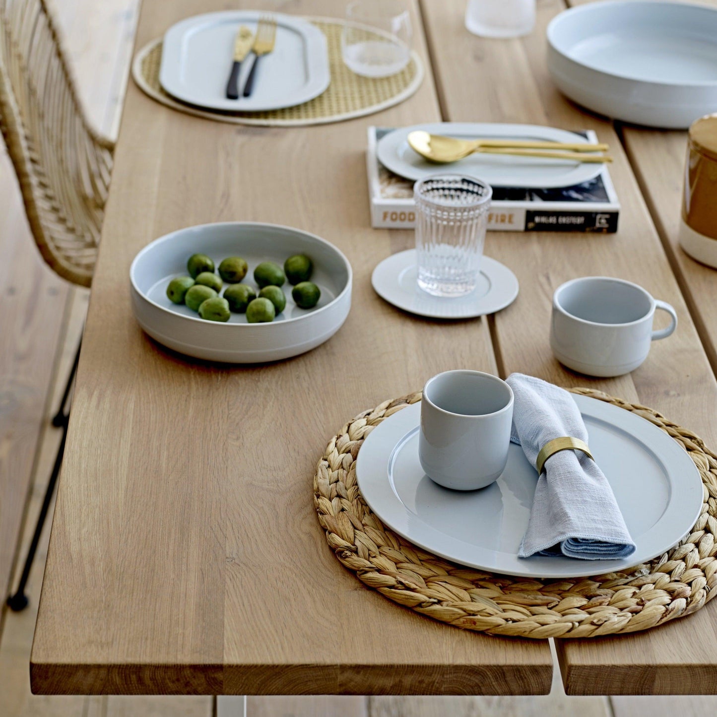 Nature Oak Wood Dining Table