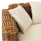 Nature Rattan Sofa W/ Cushions