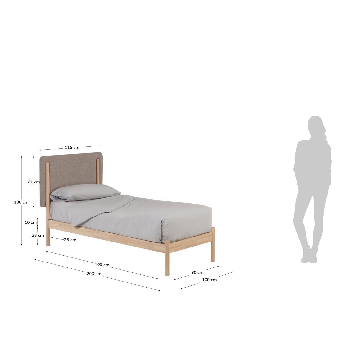 Nature Wood Single Bed