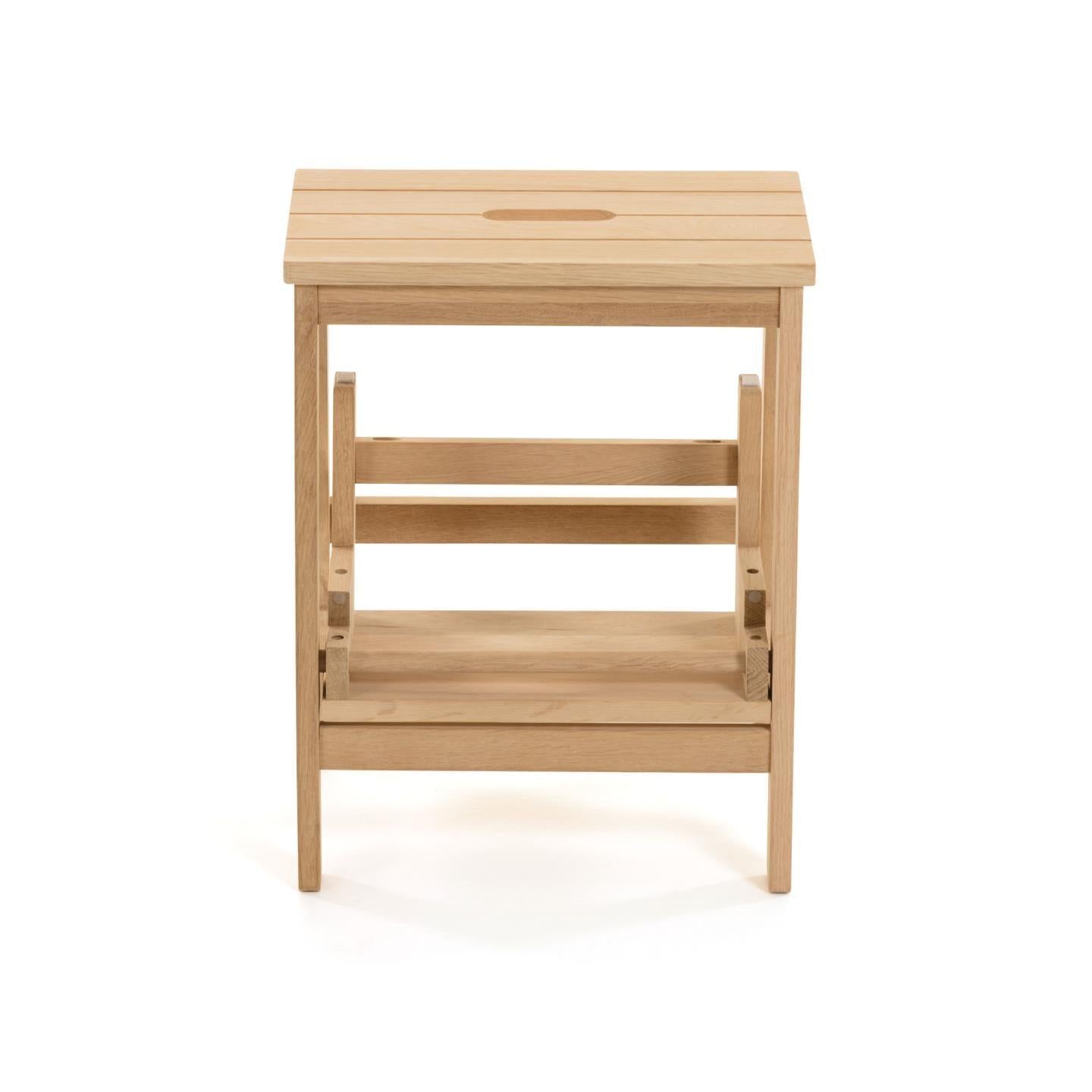Nature Wood Stair Stool W/ 2 Steps