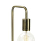 Nature Wood Table Lamp W/ Brass