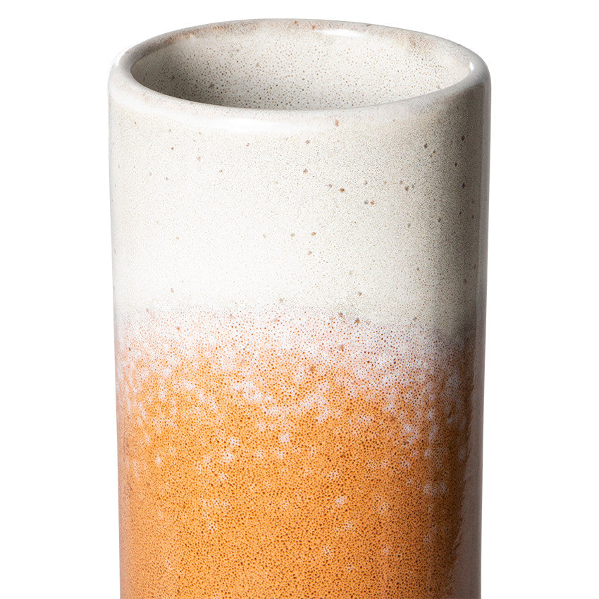 Orange Ceramic Vase
