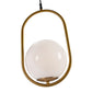 Oval Gold Metal Ceiling Lamp