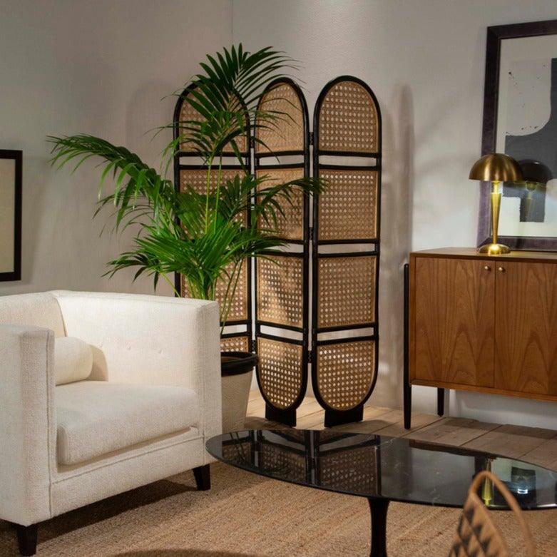 Screen Rattan Mesh Oval Mesh Rattan Screen – Forhaus - Design & Store