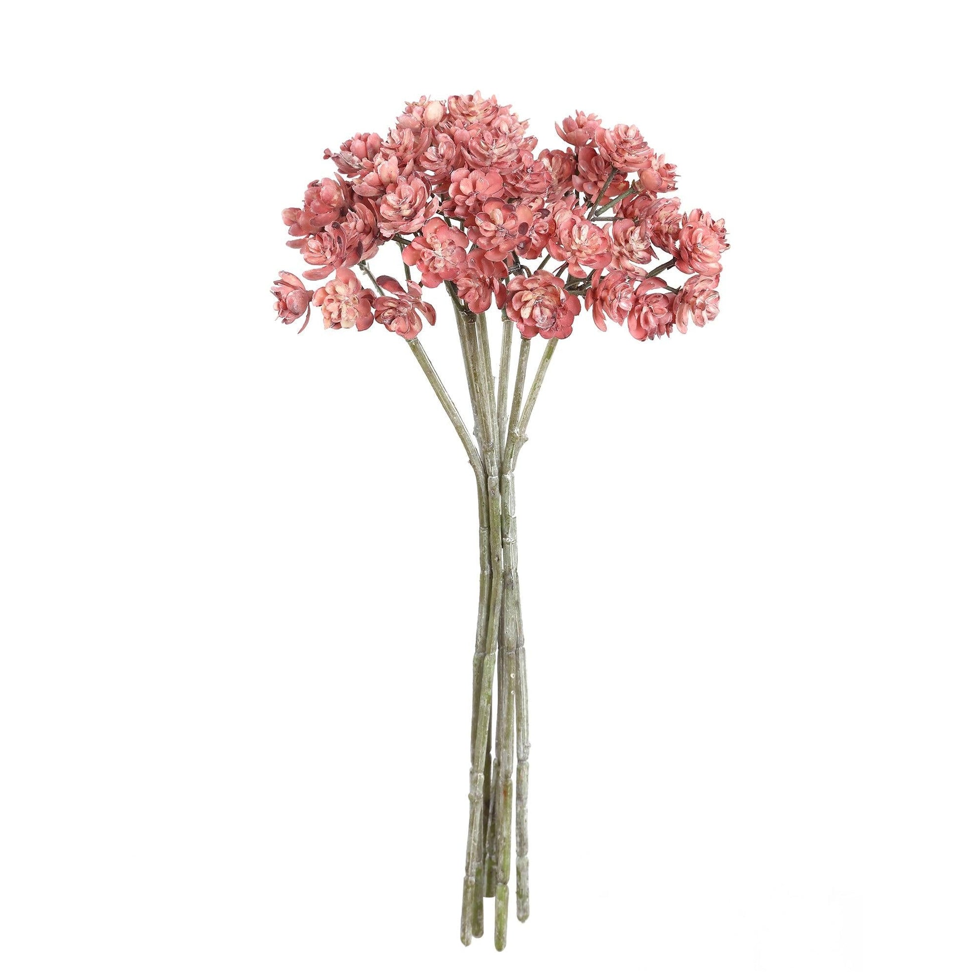 Pink PVC Succulent Sedum Bunch Of Flowers
