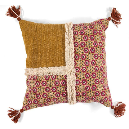 Pompom Cotton Pillow W/ Filler