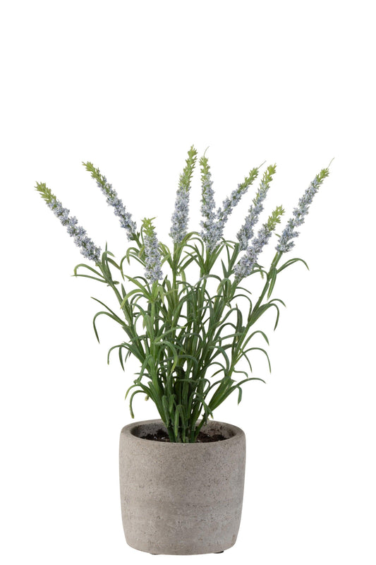 Purple PVC Lavender W/ Flower Pot