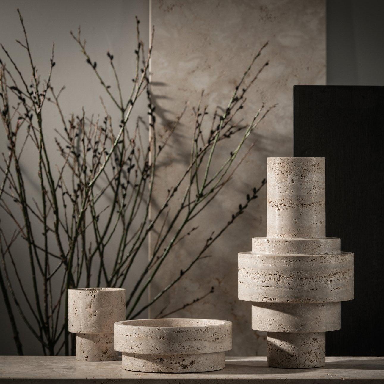 Round Beige Marble Centerpiece – Forhaus - Design & Store