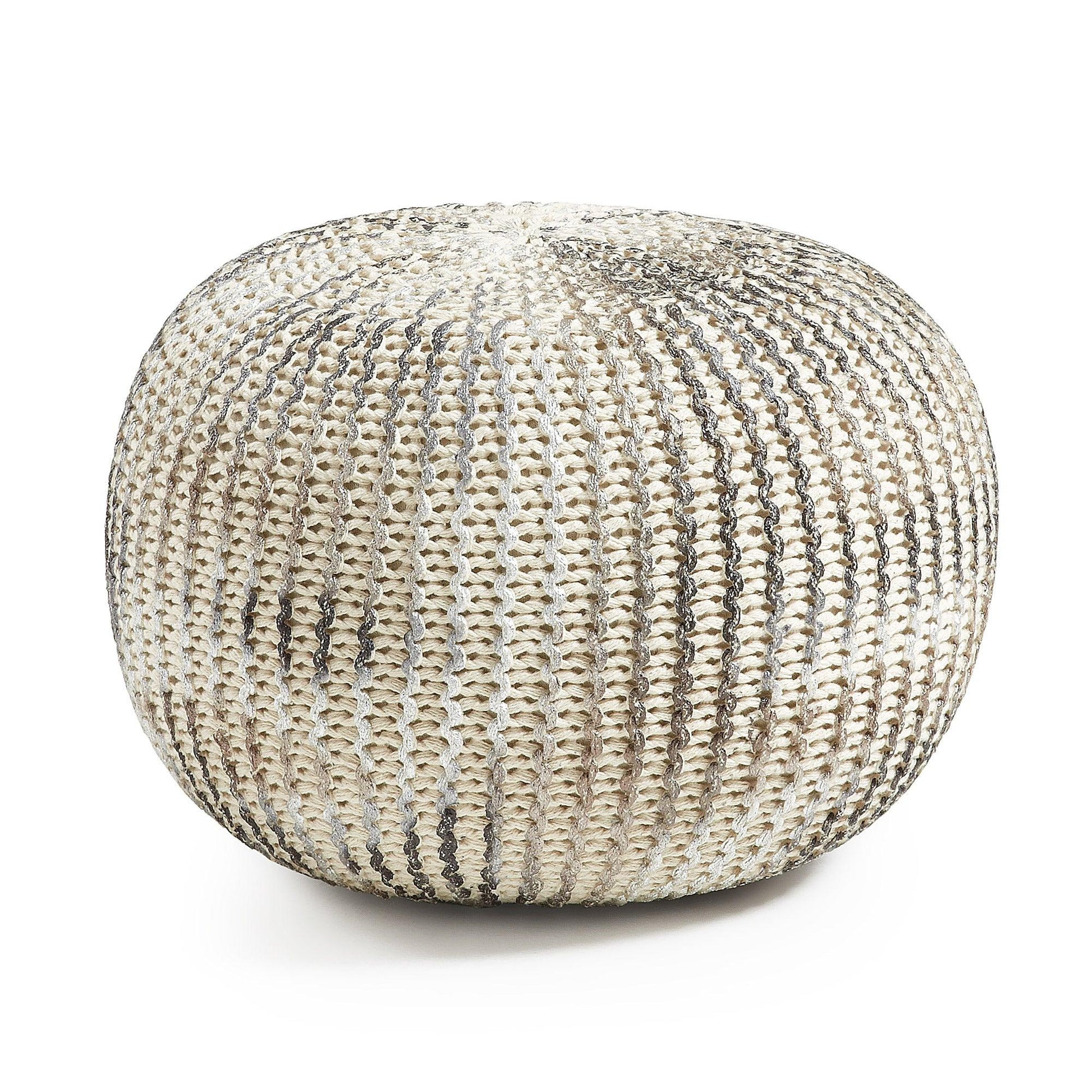 Round Cotton Pouf