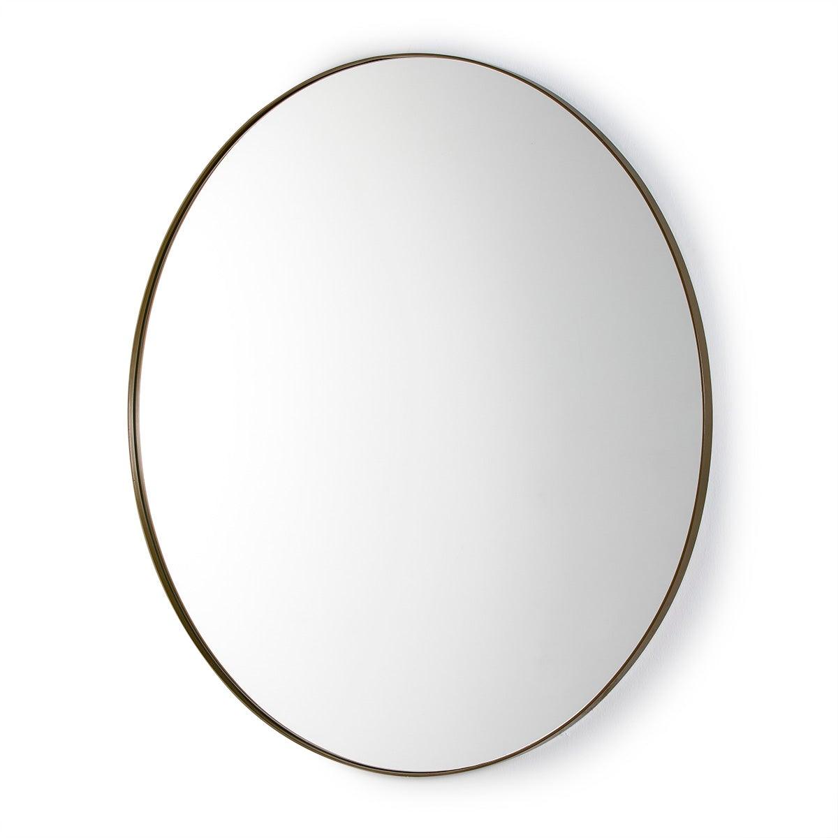 Round Gold Metal Mirror