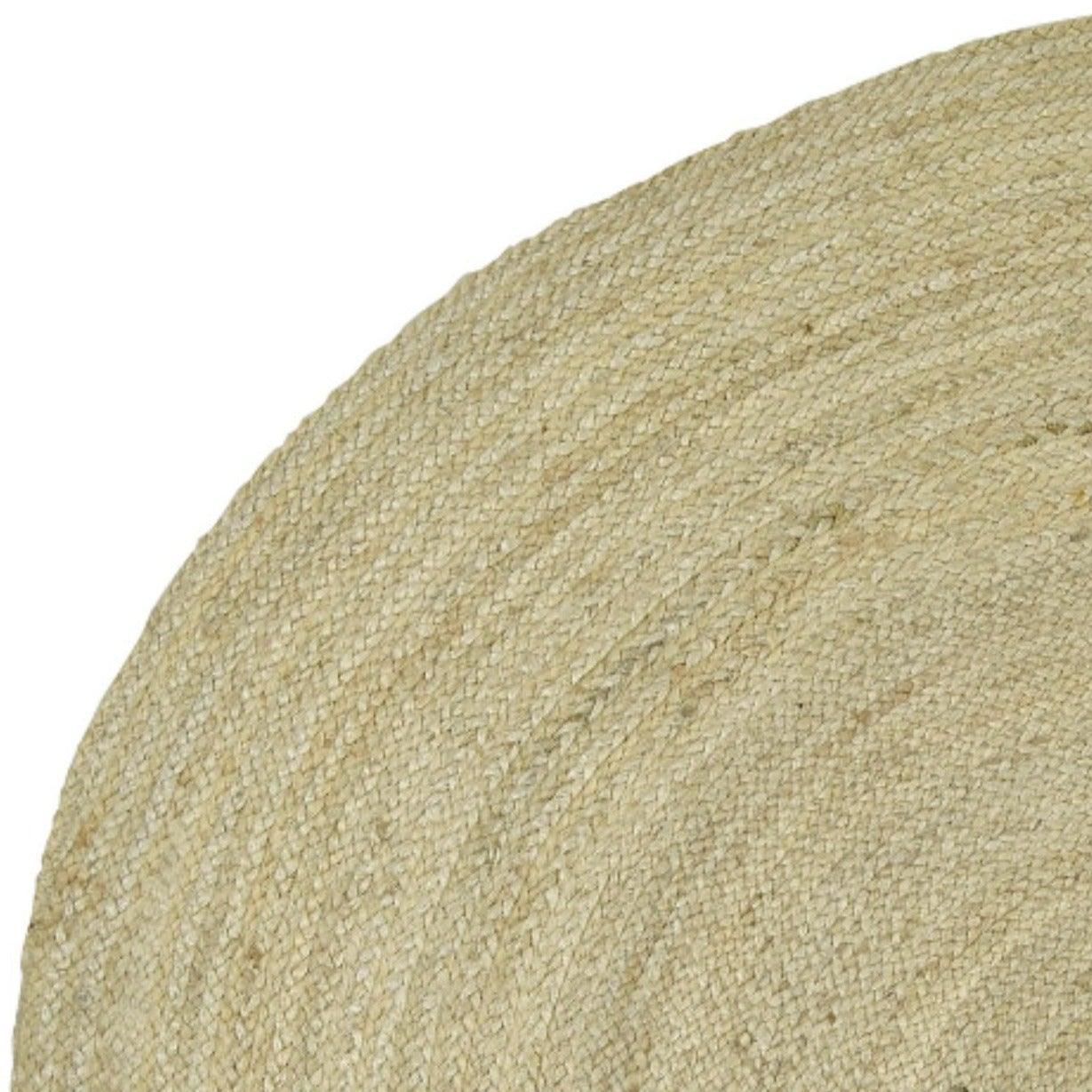 Round Nature Jute Carpet