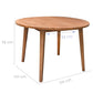 Round Nature Wood Dinning Table