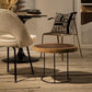 Round Nature Wood Side Table
