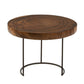Round Nature Wood Side Table
