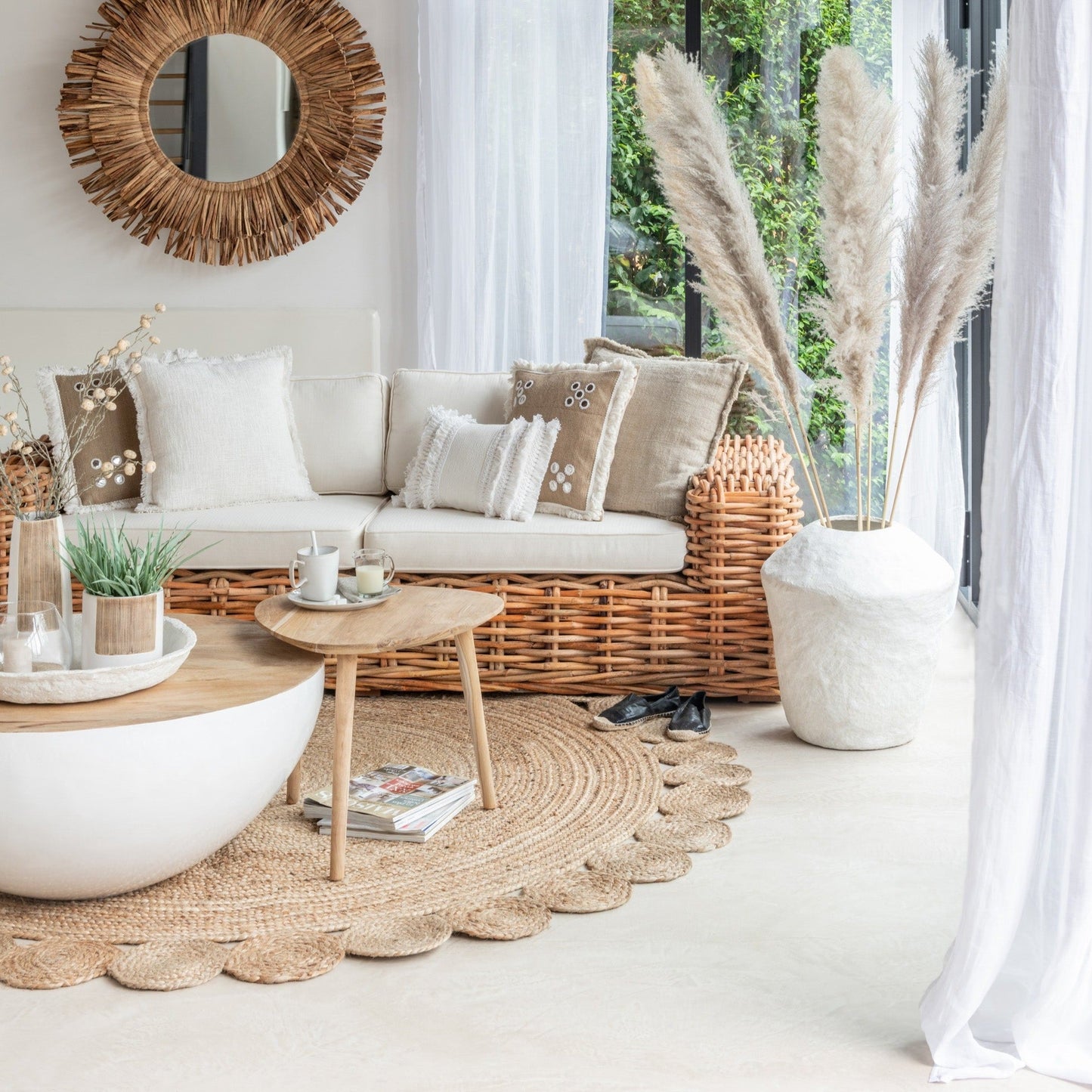 Round Wood Coffee Table