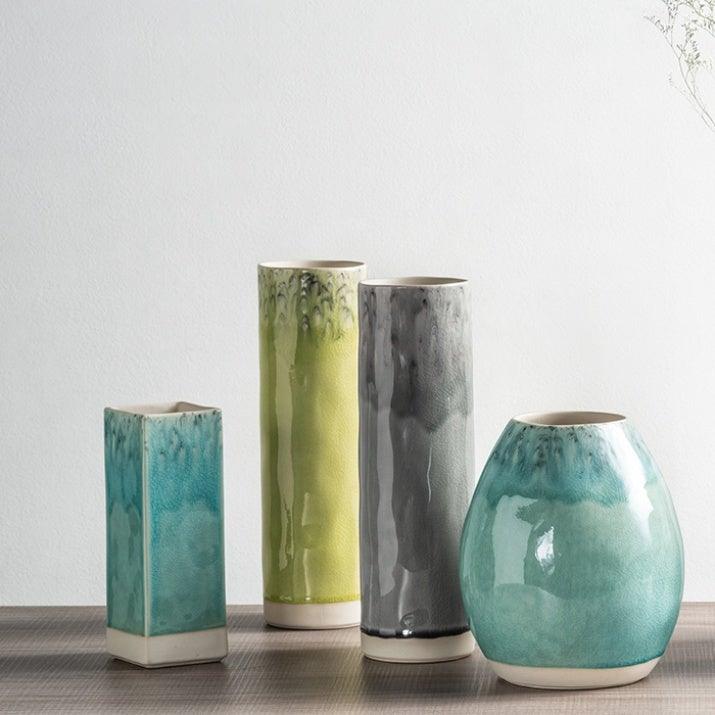 Square Ceramic Vase