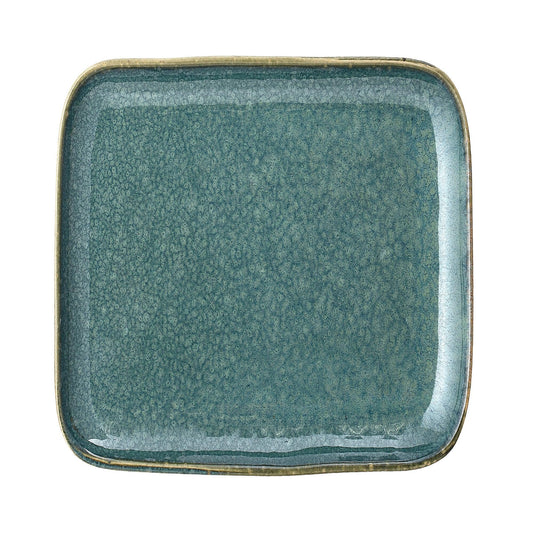 Square Green Ceramic Plate Set (x6)