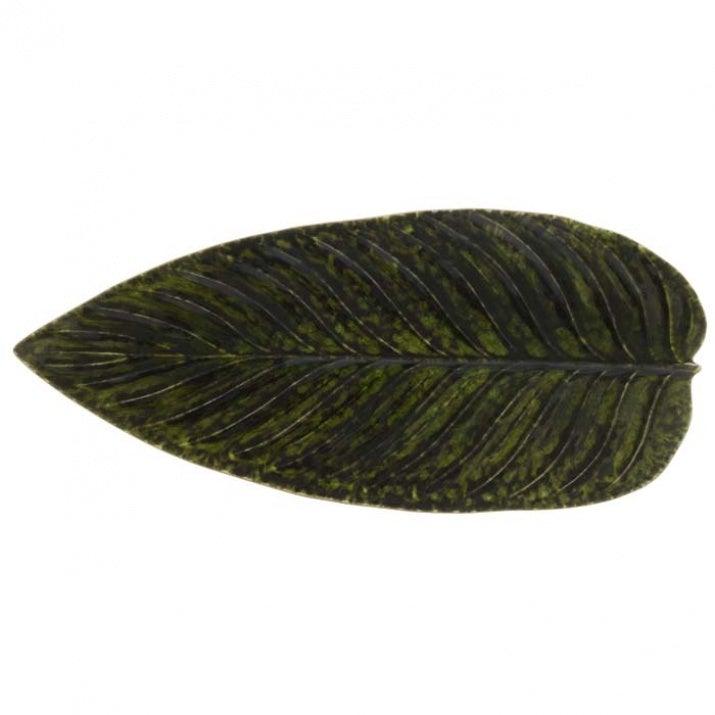 Strelicia Leaf Ceramic Plate