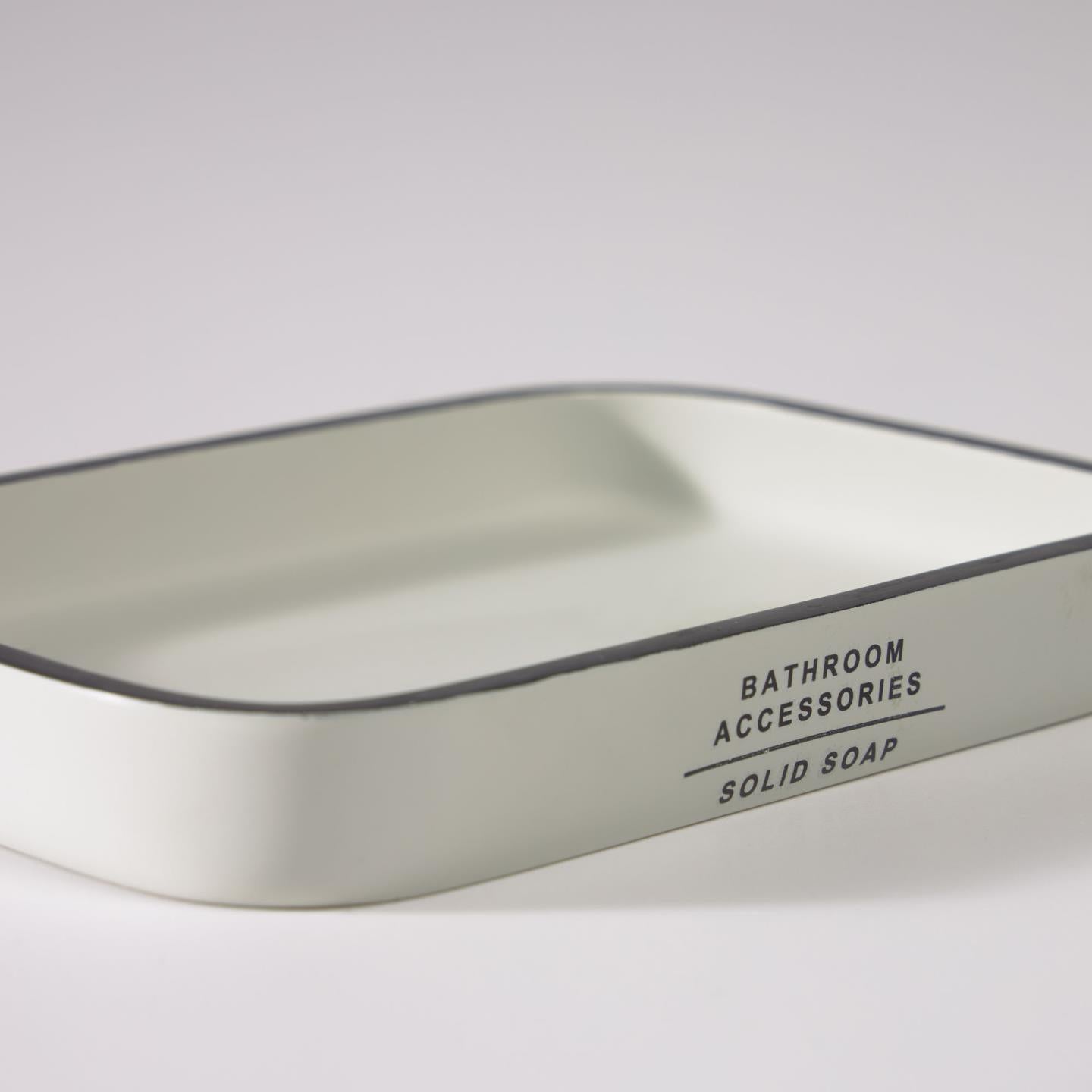 White Acrylic Soap Dish