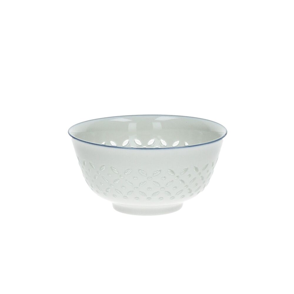 White Ceramic Cereal Bowl Set (x2)