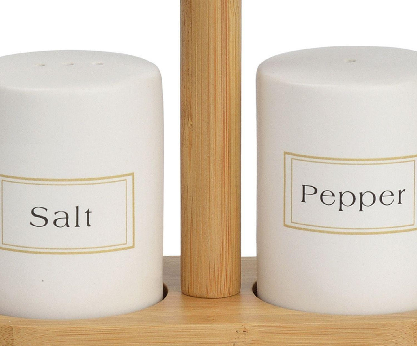 White Ceramic Set Pot For Pepper & Salt