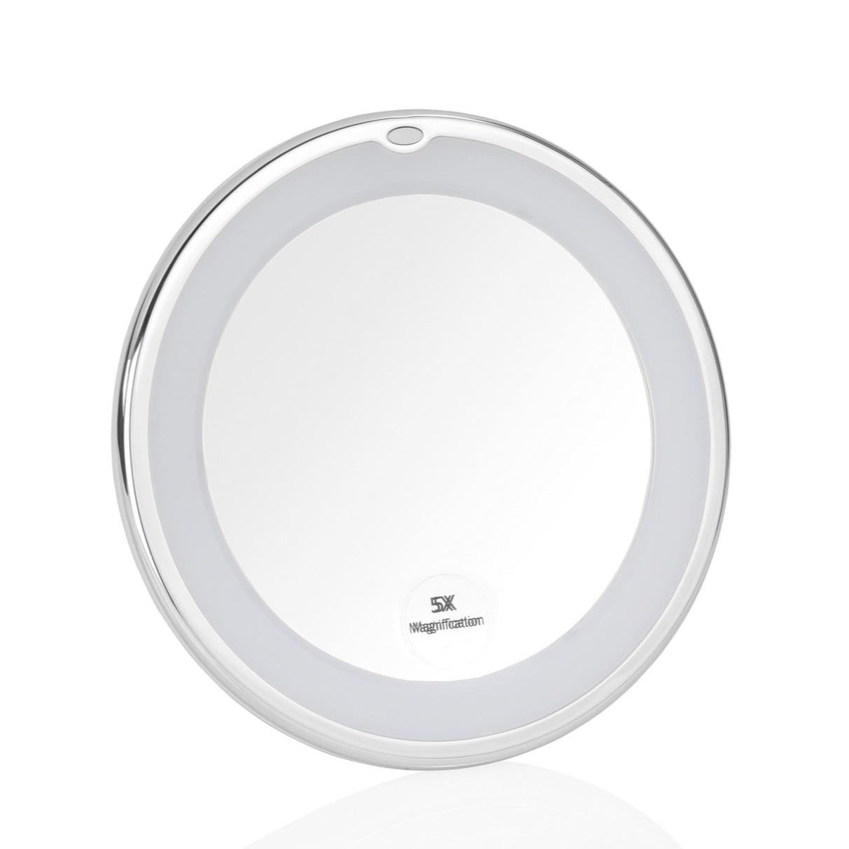 White PVC Wall Mirror W/ Led