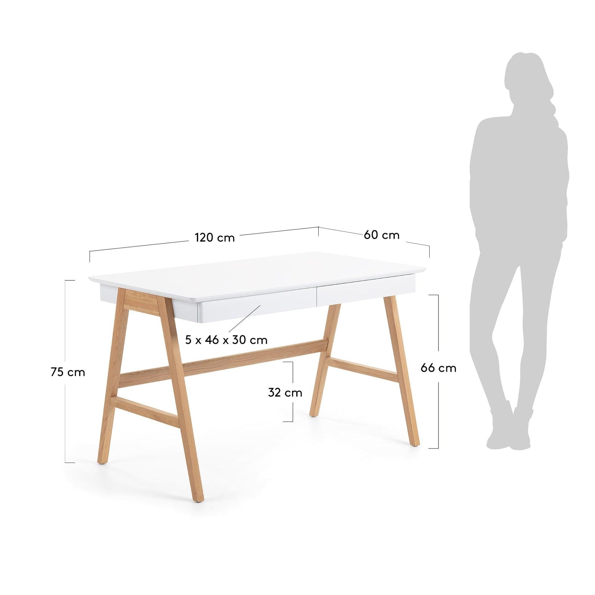 White Wood Desk