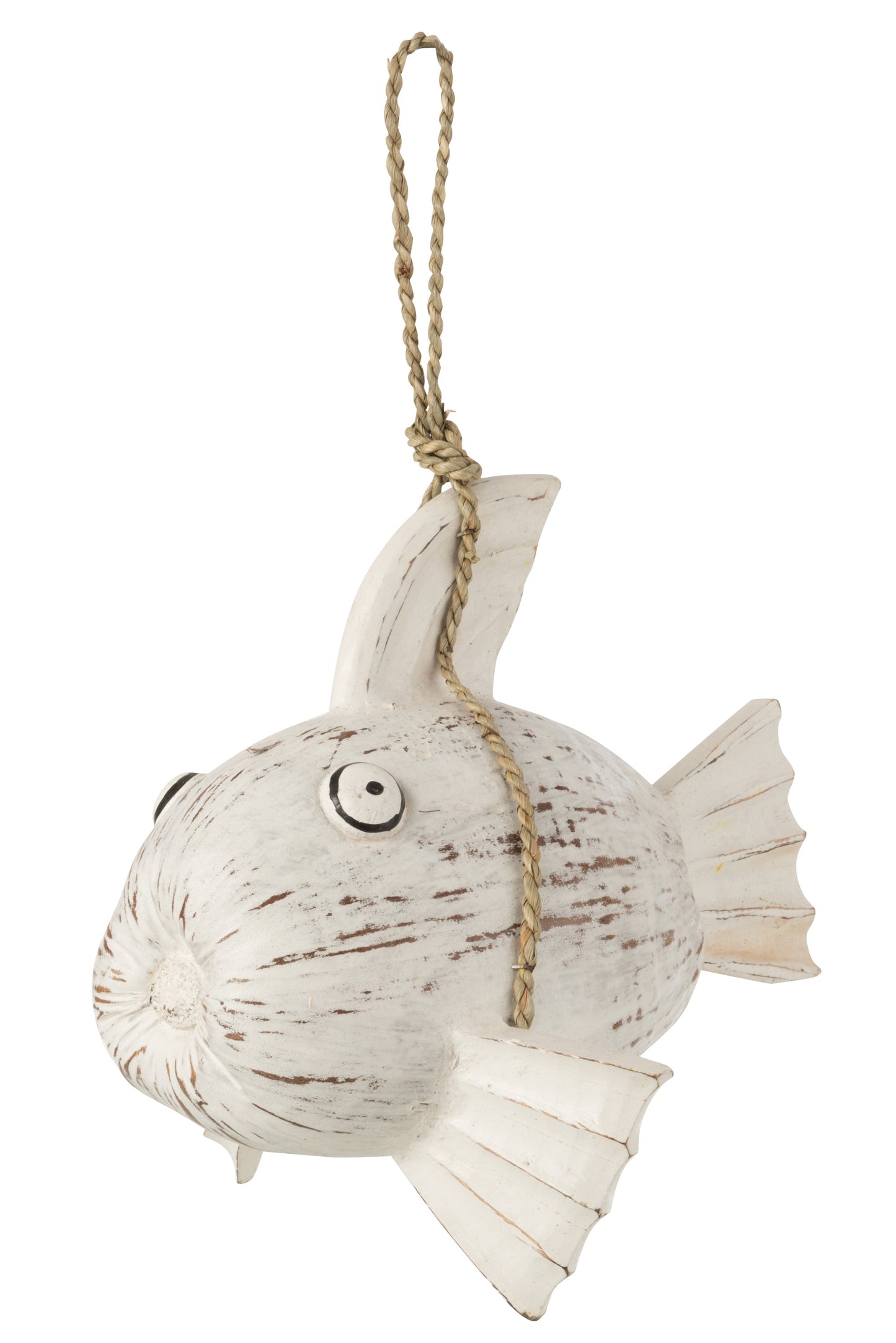 White Wood Hanger Fish