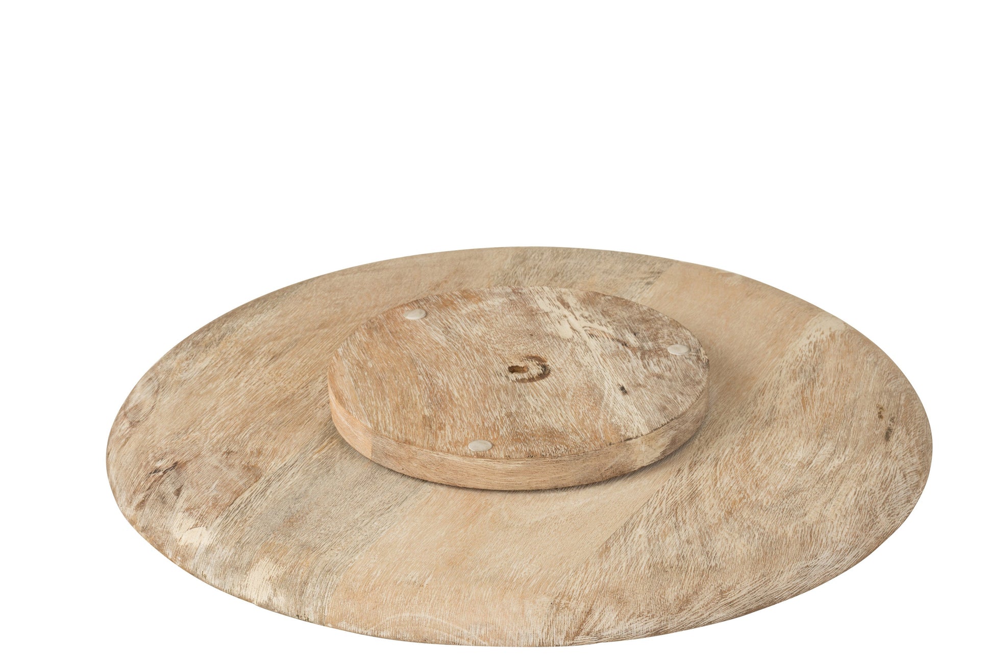 White Wood Rolling Dish