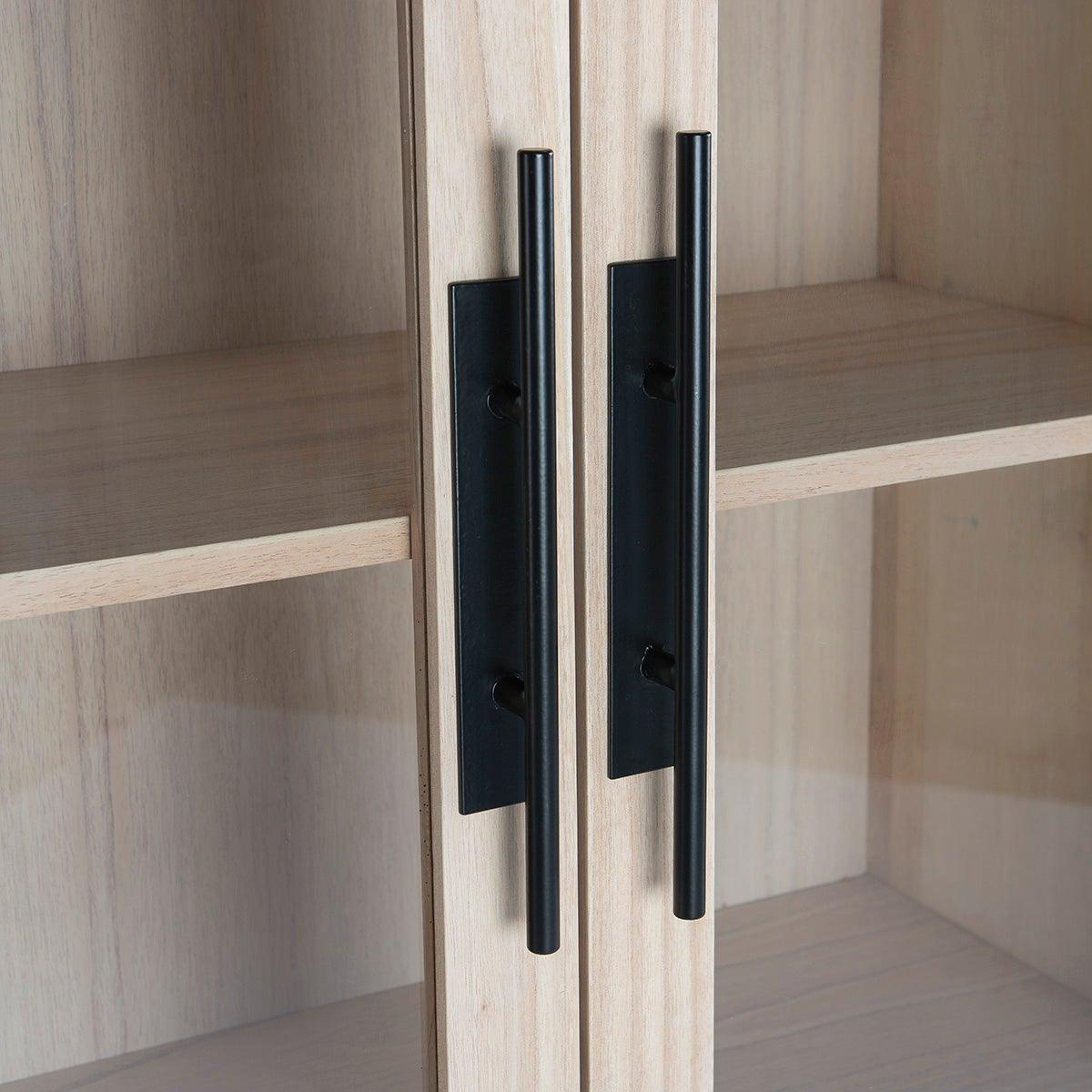 Wood Cabinet W/Metal