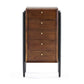 Wood Chest Of Drawers W/Black Legs