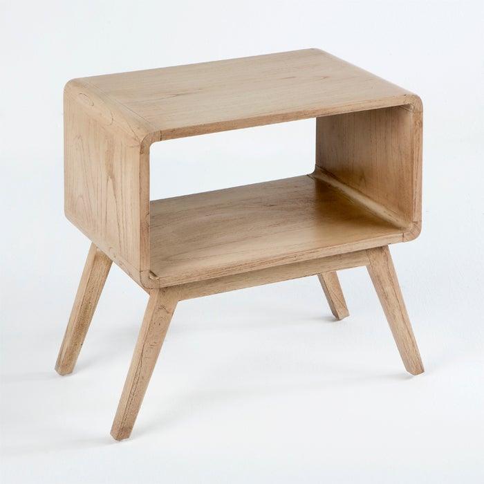 Wood Nightstand Table