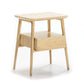 Wood Nightstand W/Shelve