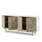 Wood Sideboard W/Metal Legs